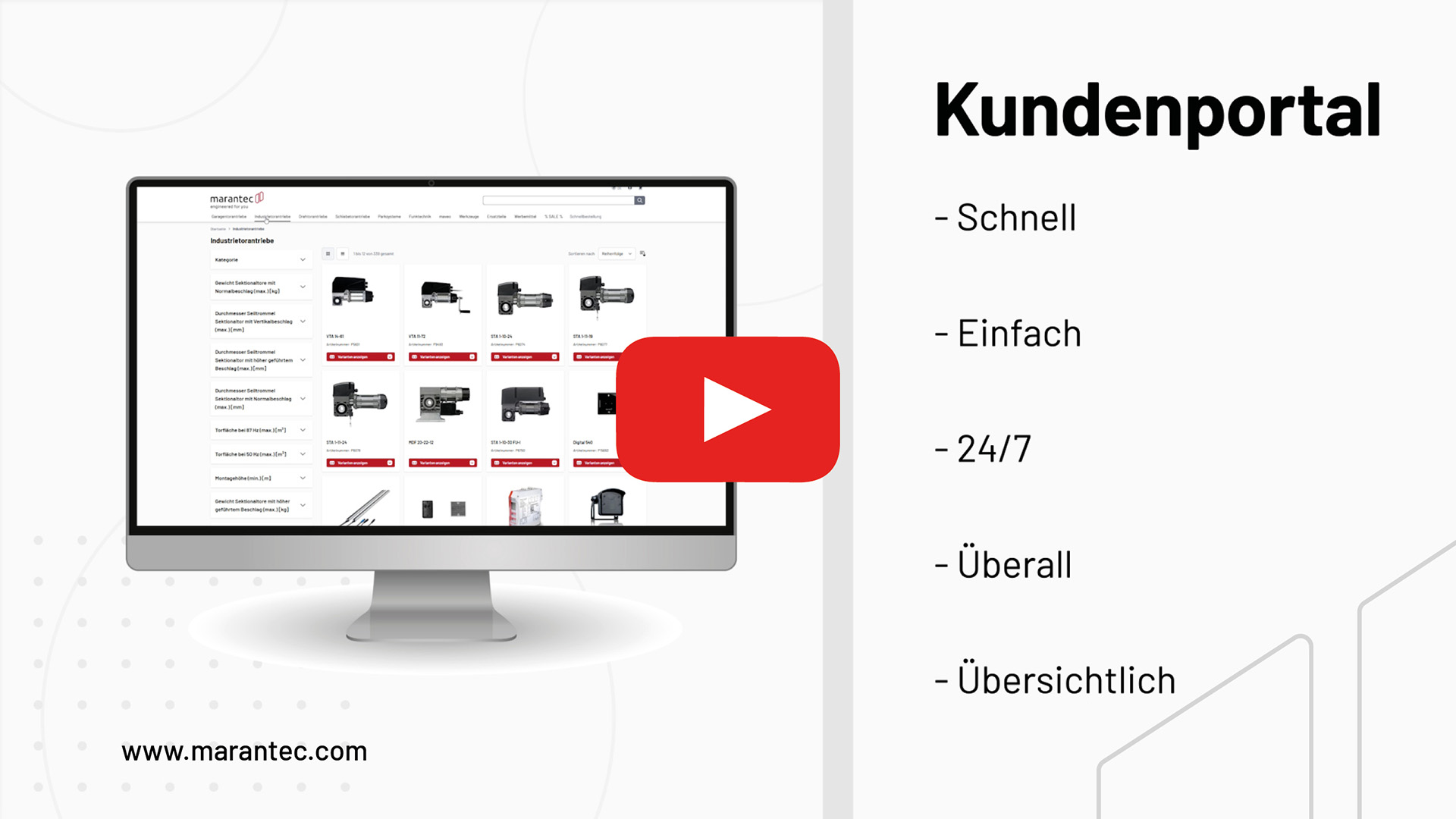Kundenportal Video – Vorschau